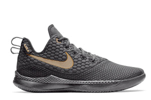 Nike LeBron Witness 3 Black Metallic Gold Black Level 6